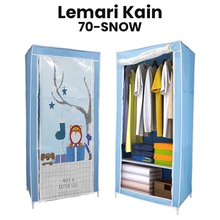 TERMURAH Lemari Kain Portable Anti Debu Rangka Besi LEMARI PORTABEL Serbaguna Lemari Bagus Bisa