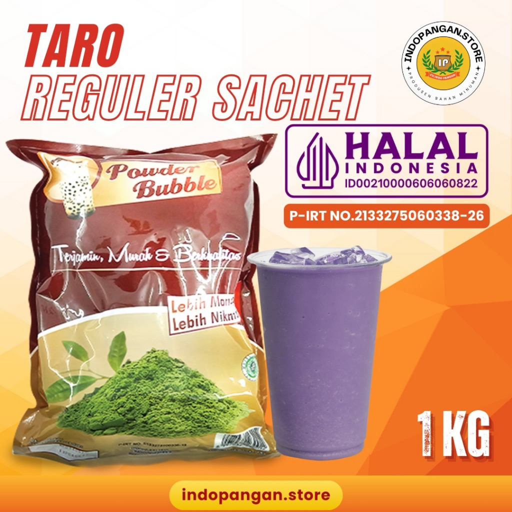 

Powder Rasa Taro 1 Kg (MIX GULA) Kemasan Sachet - Bubuk Minuman Rasa Taro 1 Kg