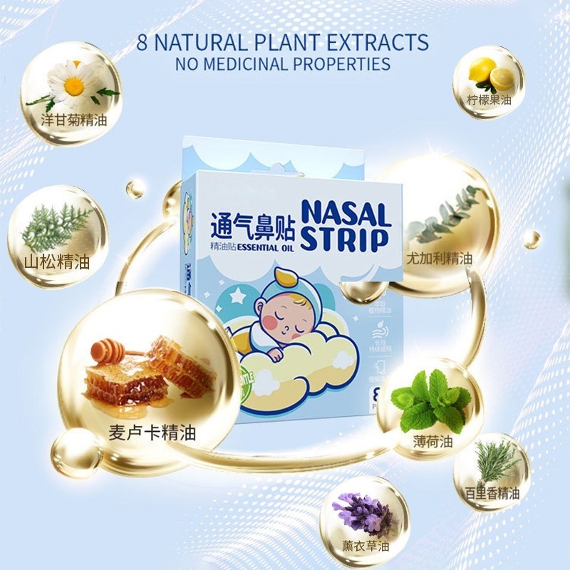 RB22 8pcs Breatheasy Patch Koyo Hidung Tersumbat Patch Hidung Tersumbat Tempelan Hidung Tersumbat