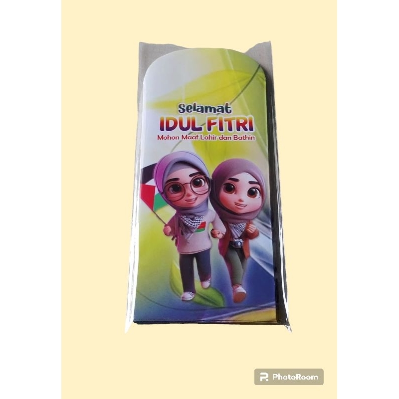 

50 pcs amplop, angpau lebaran karakter palestin ukuran jumbo