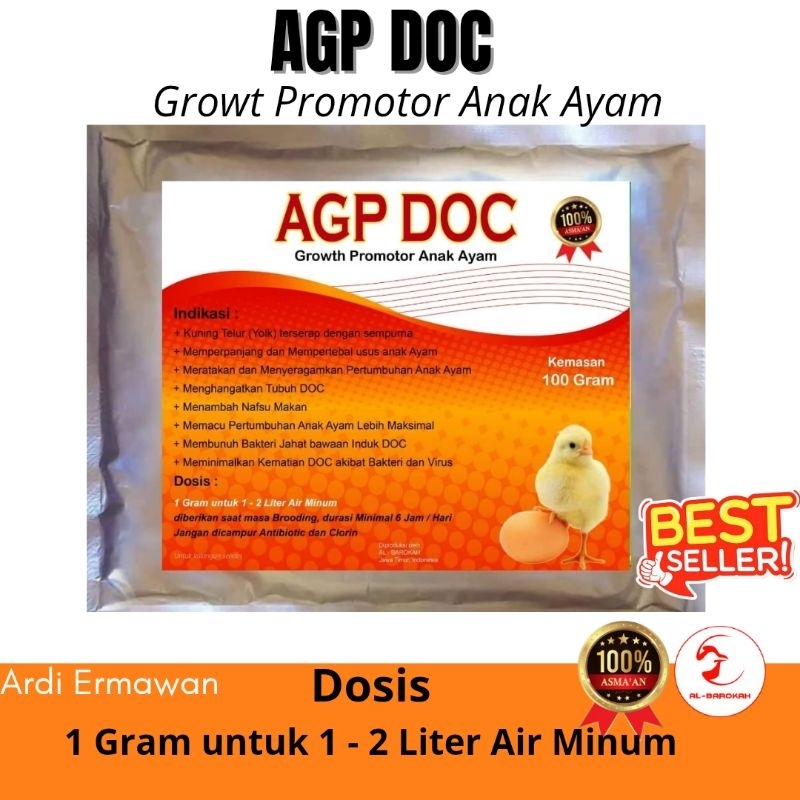 Agp DOC - Vitamin Ayam - Vitamin Brooding - Growth Promotor Anak Ayam