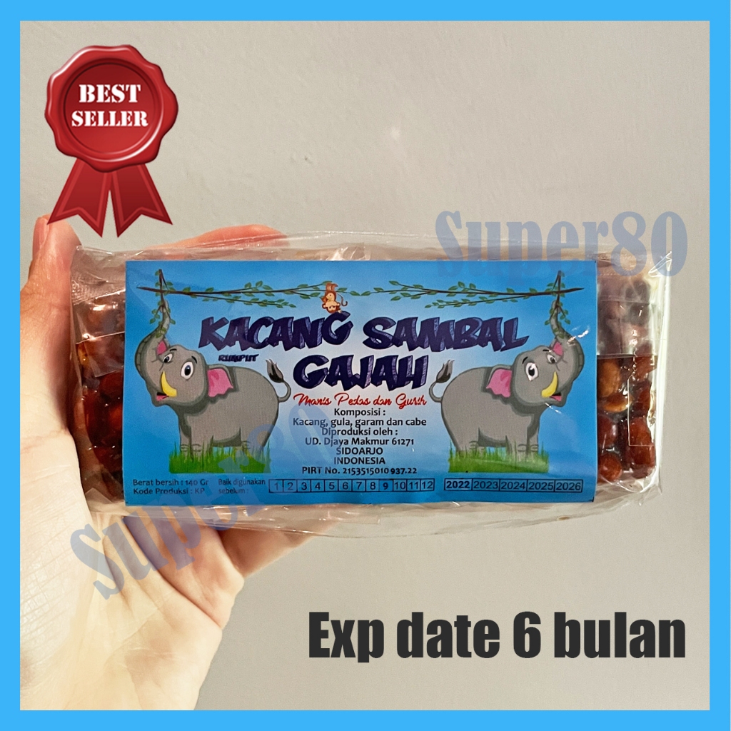 

Kacang Sambal Cap Gajah Ori Original Asli Bumbu Manis Pedas Gurih Cemilan Snack Makanan Ringan