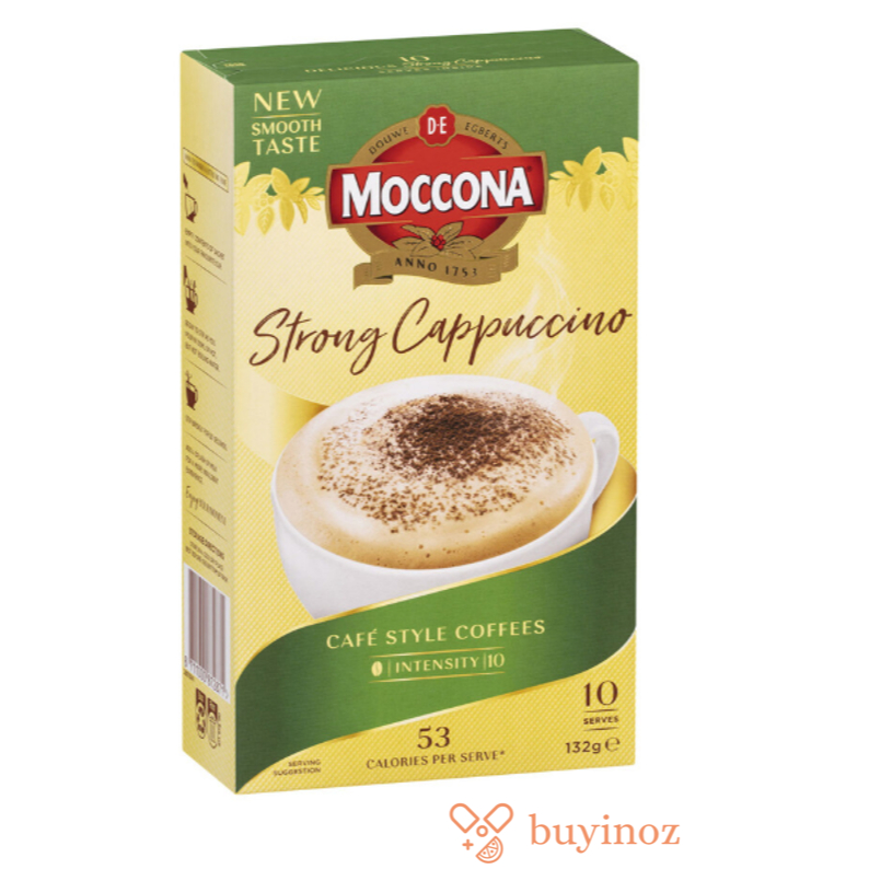 

Moccona Cafe Classics Strong Cappuccino Coffee Sachets 10 pack