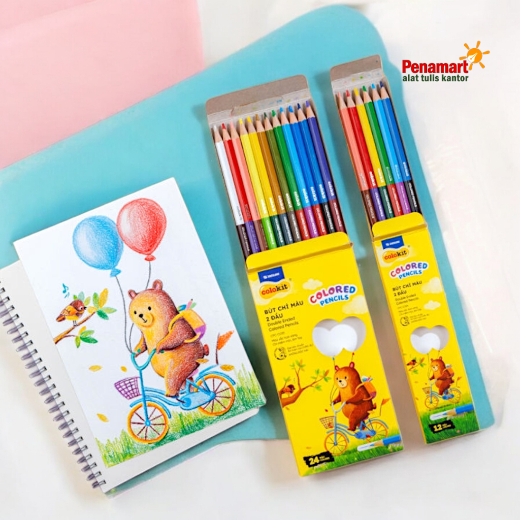 

COLOKIT - Colored Pencil 12 & 24 Warna Non Toxic (MAS9351005T, MAS9351006T)