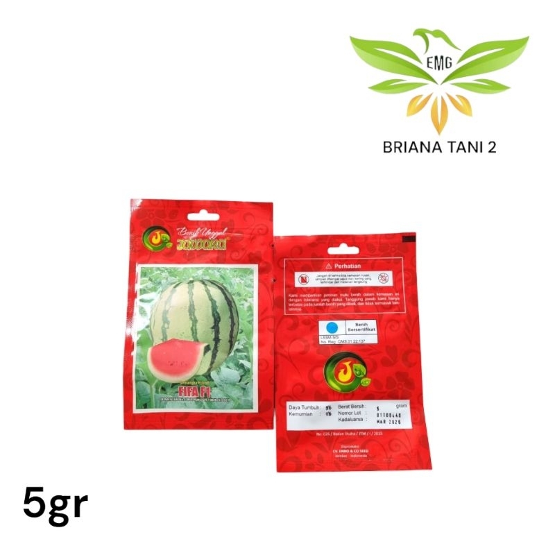 Fifa F1 5gr Benih Semangka Bulat Jawara Madeira