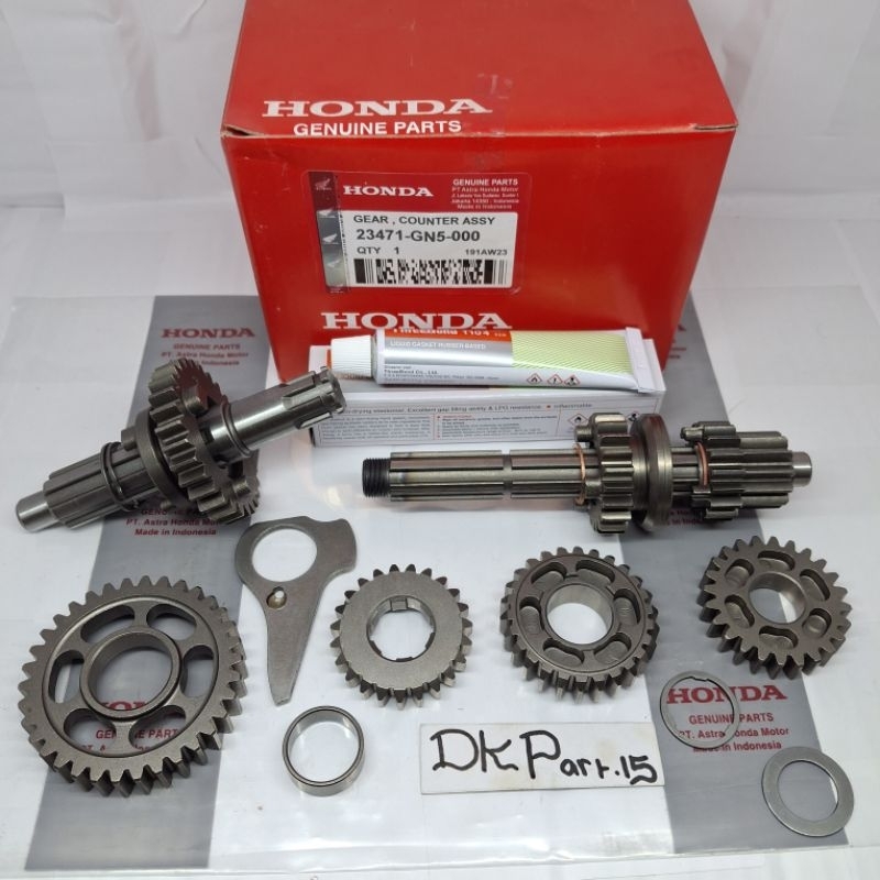 Gear Rasio Mesin Assy Komplit (GN5) Honda Supra x Lama,Fit Lama,Grand,Astrea