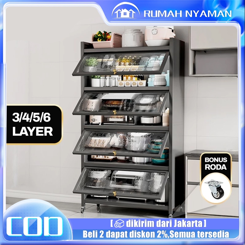 Lemari Piring Tertutup/Rak Piring Minimalis/Lemari Dapur Minimalis/Rak Dapur Serbaguna/Rak Piring te