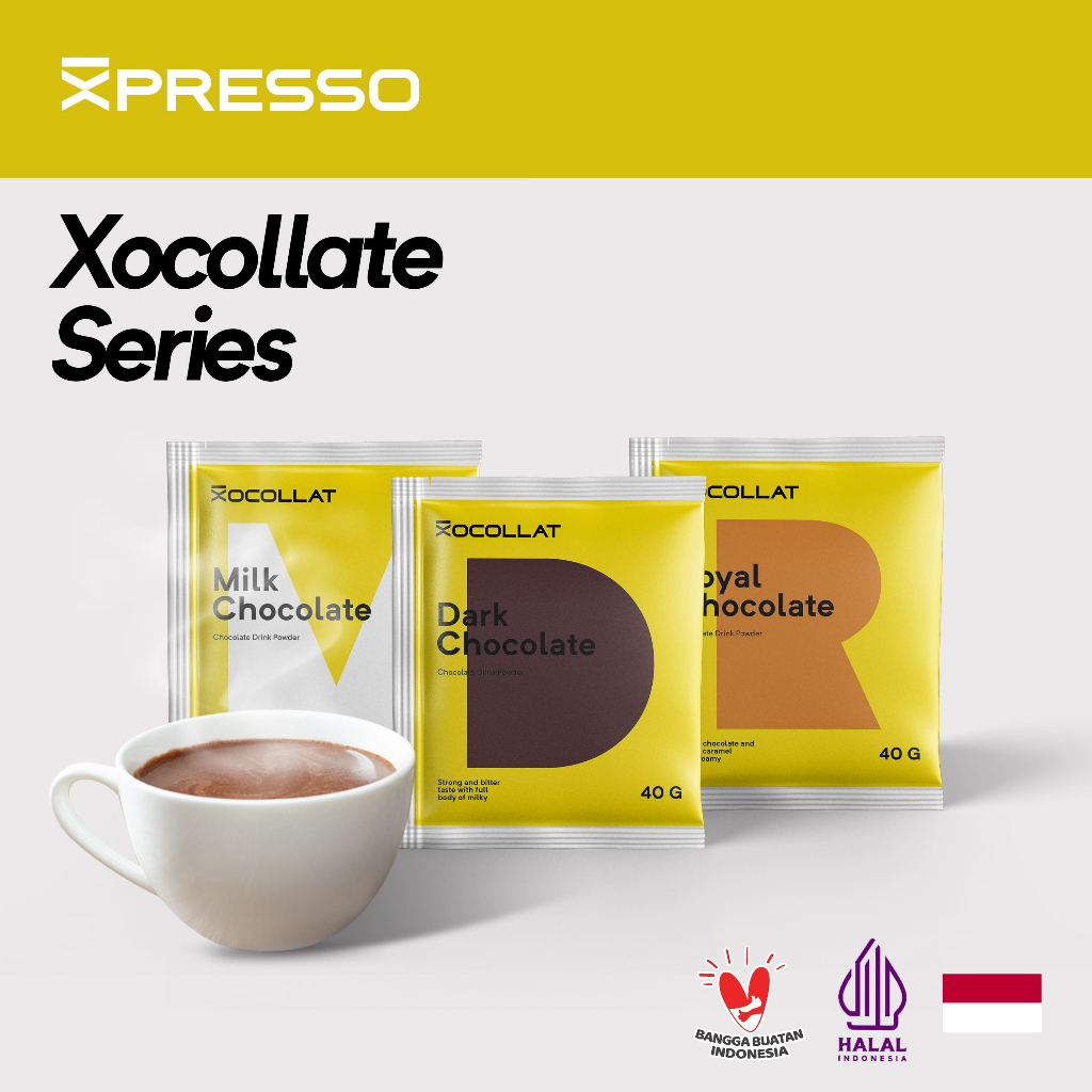 

XTRAT Xocollat Chocolate Drink Sachet - Minuman Cokelat 40 Gram