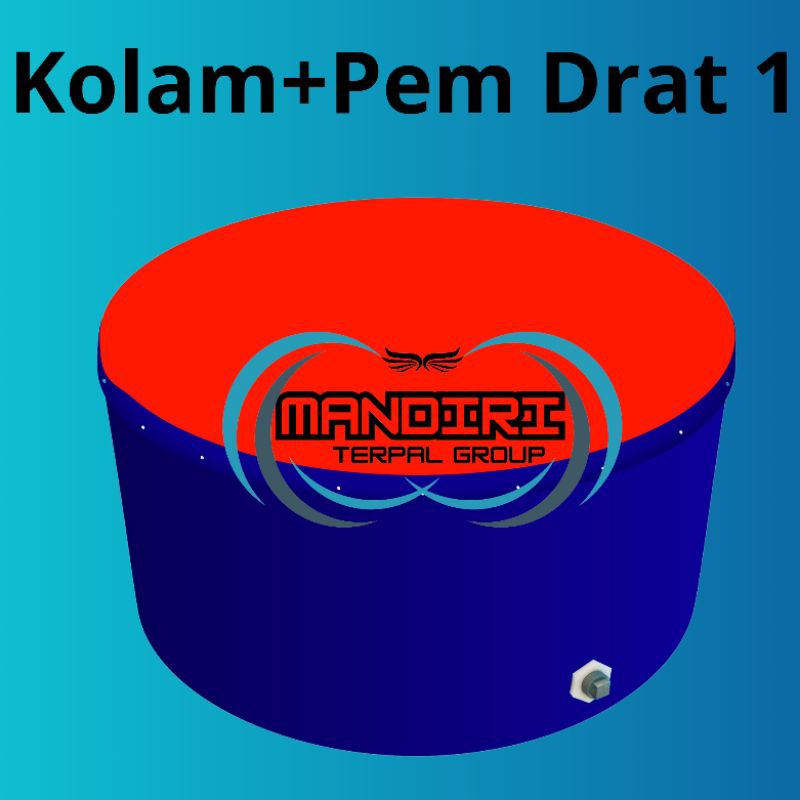 Sanstore05 Terpal Kolam Terpal Ikan Bulat A20 D2 T1 Kolam Terpal Bulat D2 T1 Terpal Kolam Bulat D2