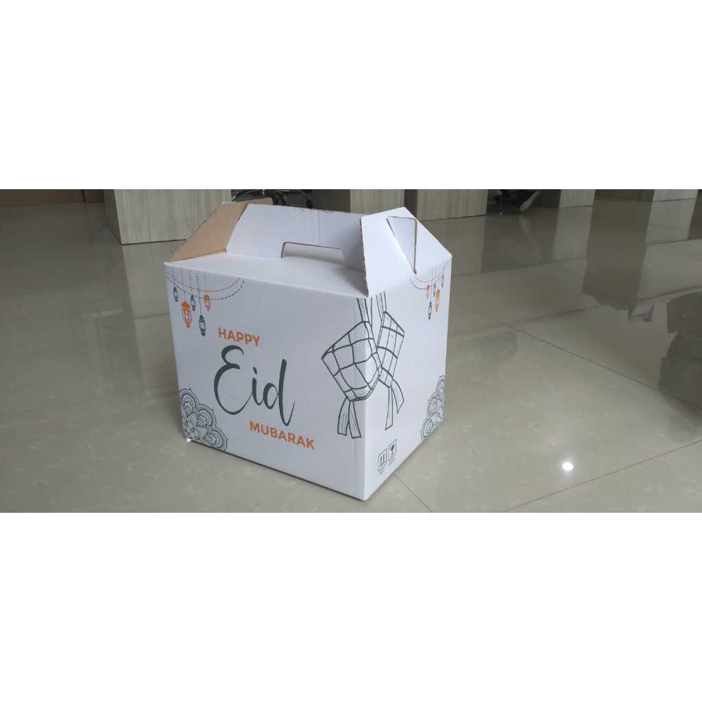 

10 Pcs Box Parcel Hampers Idul Fitri Uk 33x26x27cm Packaging Eid Mubarak Dus Lebaran