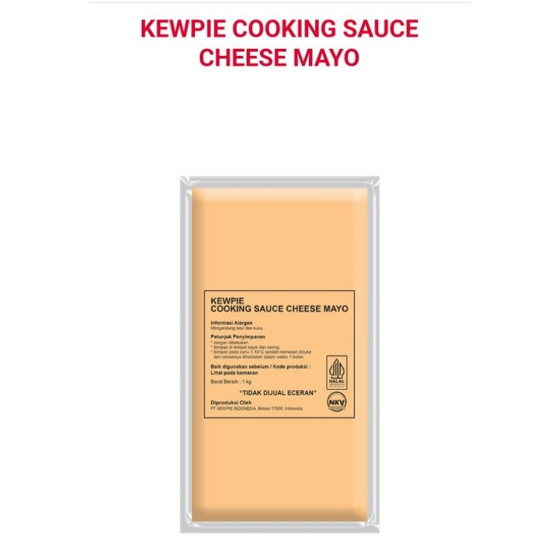 

Kewpie Cheese mayo kemasan 1kg