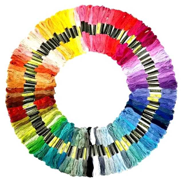 Benang Sulam 1 Box/ Embroidery yarn 6 ply - 24 pcs/2lusin(8 meter per pc)