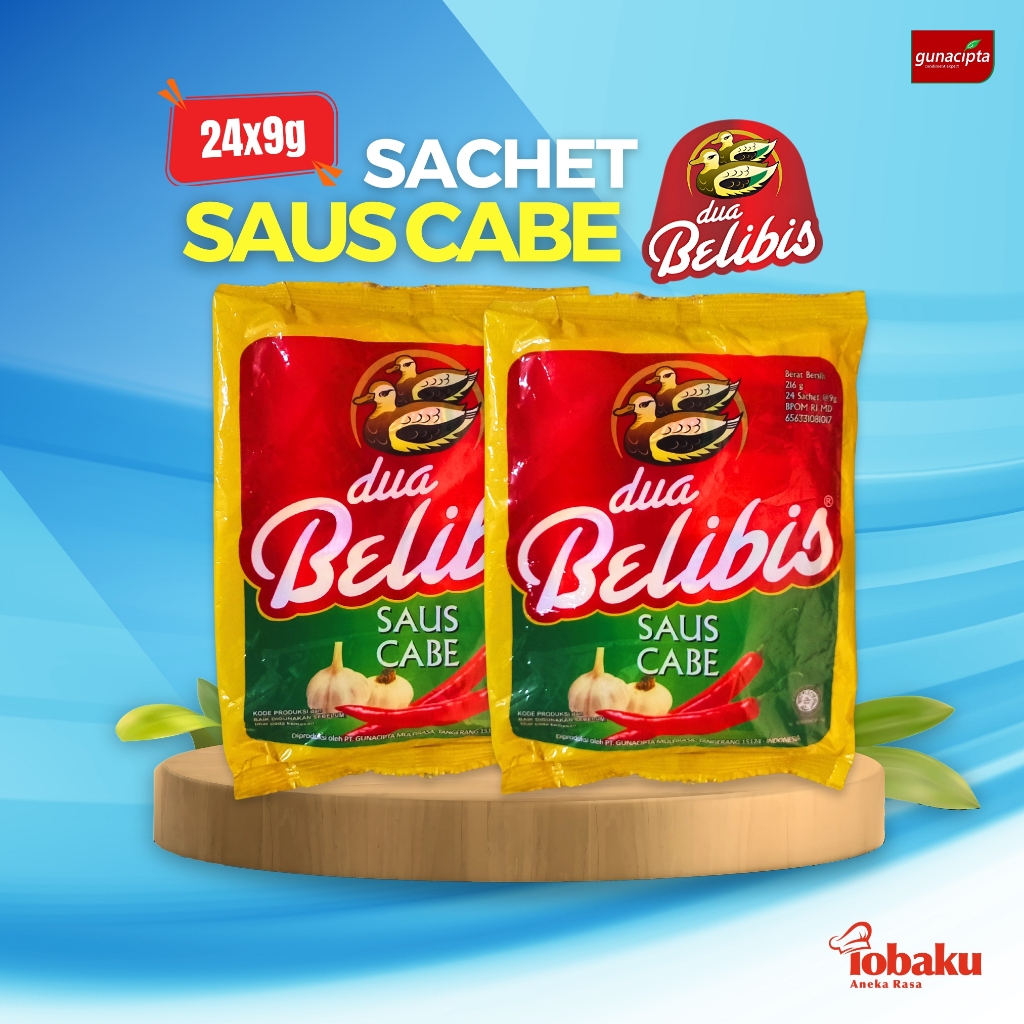 

DUA BELIBIS Saus Cabe- Chili Sauce Kemasan Sachet 1 Pack (isi 24x9g)