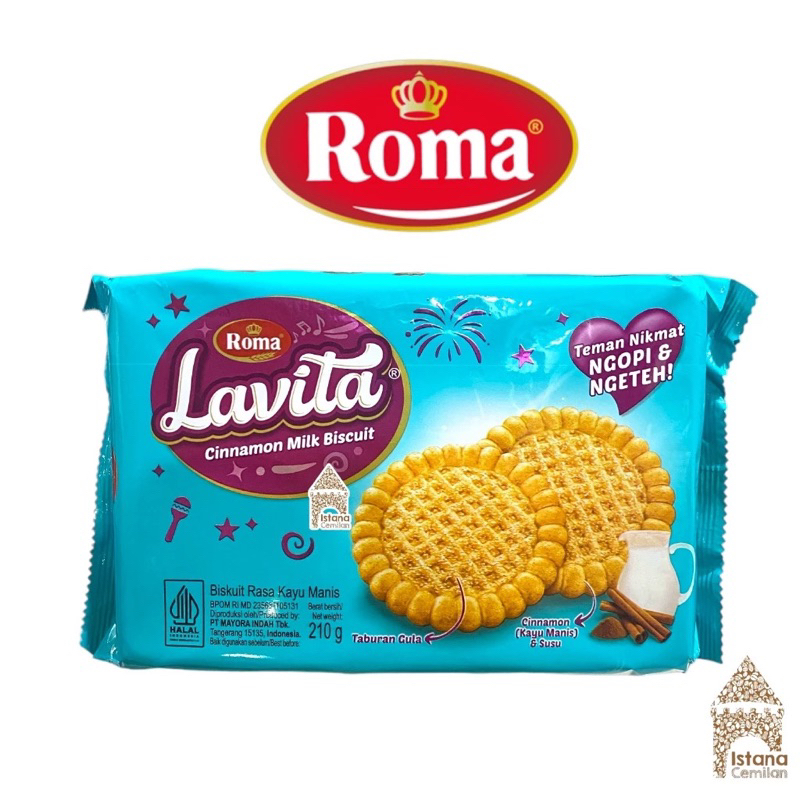 

Roma LAVITA Cinnamon Milk Kayu Manis Biskuit 210 Gram