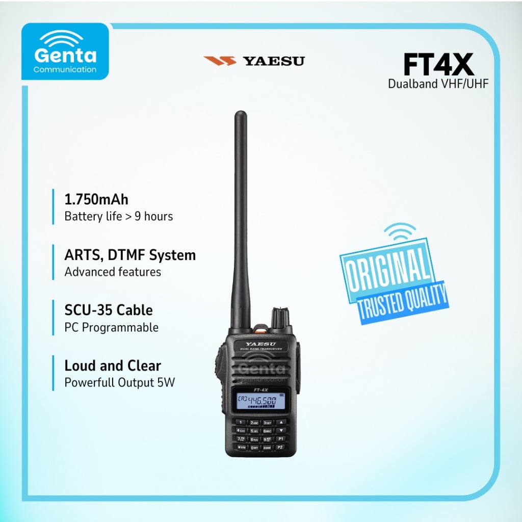 HT YAESU FT-4X / YAESU FT4X / DUAL BAND VHF-UHF  GARANSI BARU ORIGINAL TERMURAH