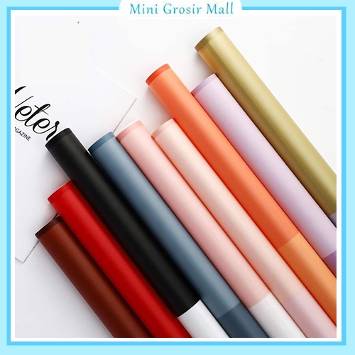 

20 Lembar Kertas Buket Bunga double color Flower Wrapping Paper Transparan Cellophane KB6024