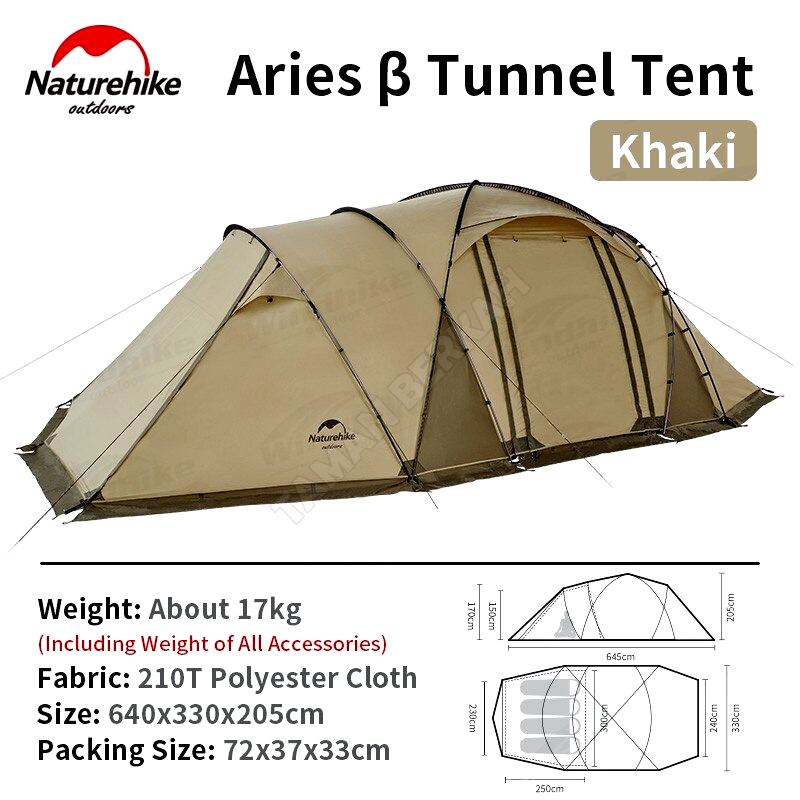 TENDA  ARIES B NATUREHIKE NH22YW005 - TENDA GEODESIC DOUBLE LAYER 4-6P