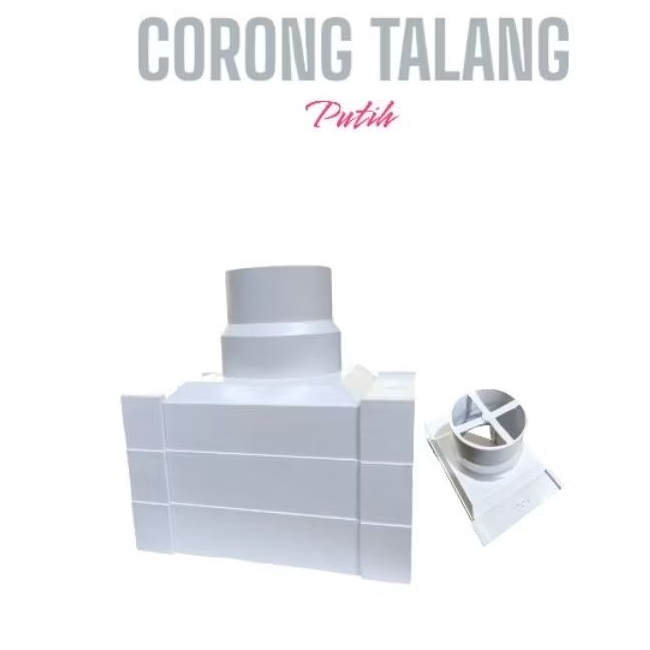 Corong Talang Air / Corong PVC / Kotak - Putih