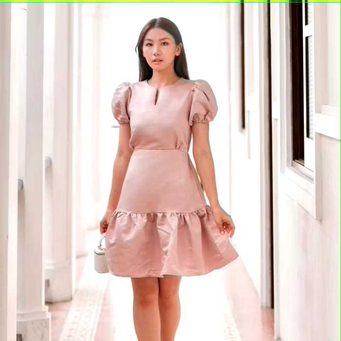 mini dress casual satin velvet/ gaun pesta wanita kekinian/dress korea style//dres size s-xxxxl