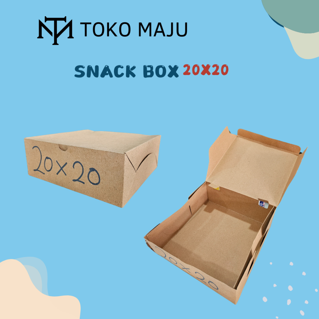 

Box Nasi Kraft 18 x 18 & 20 x 20 Dus Catering (isi 100) / Kotak Kue
