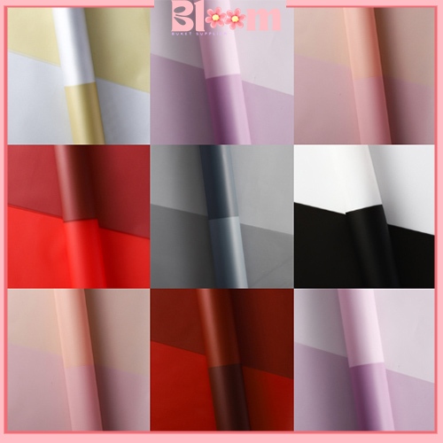 

20 Lembar kertas buket bunga list double warna buket bunga cellophane Kb6024