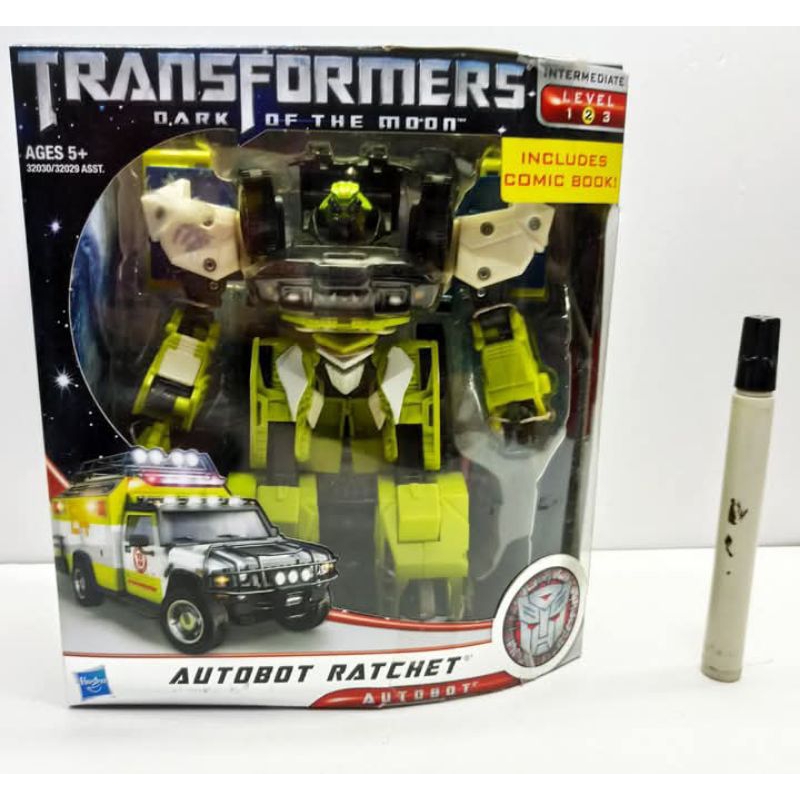 mainan action figureTransformer autobot ratchet voyager class transformers 3 dark of the moon transf