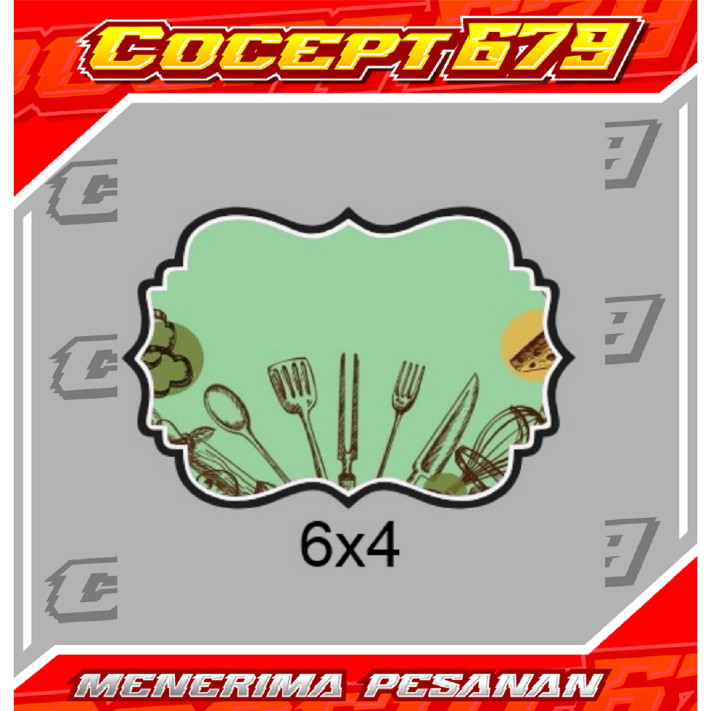 

Stiker Crhomo + Fariasi Label Ukuran 6x4 Cm Harga Untuk Per lembar Isi 49 + Bisa Custom