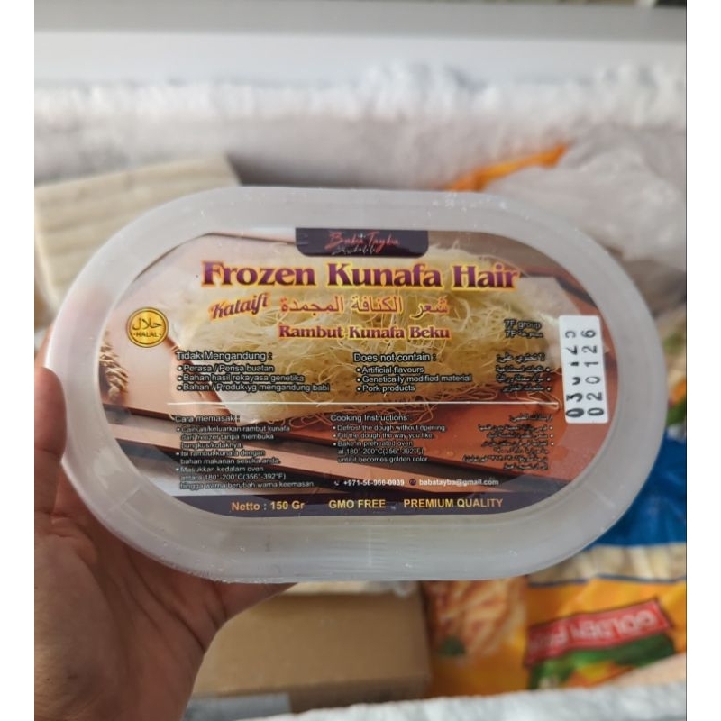 

FROZEN KUNAFA HAIR RAMBUT KUNAFA BEKU 150 gr