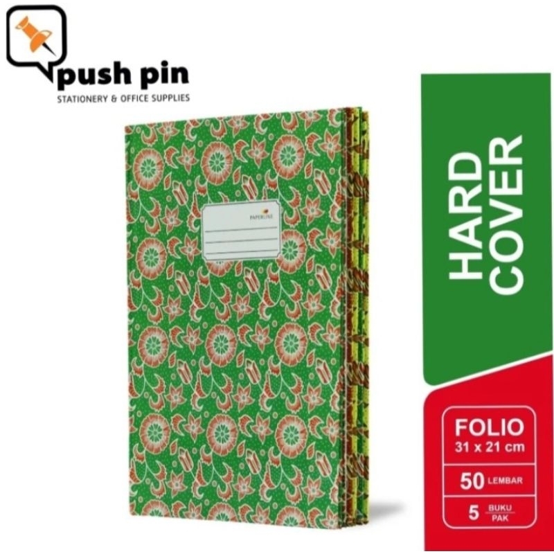 

Paperline Hard Cover Folio 50 Lembar