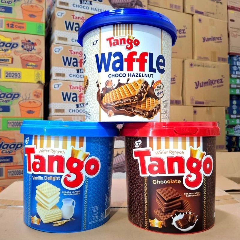 Tango Jar 1dus 6jar, Waffle / Vanilla / Chocolate