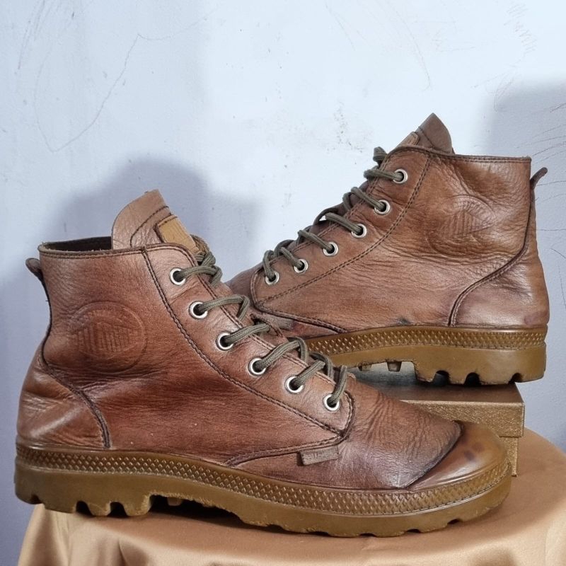 Sepatu Boots Palladium Men's Leather Authentic