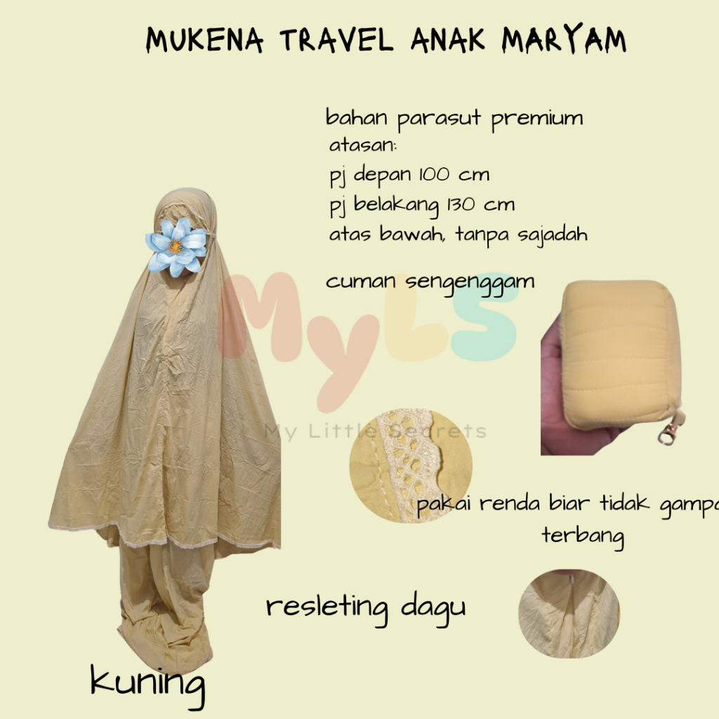 Mukena Travel Anak by Maryam