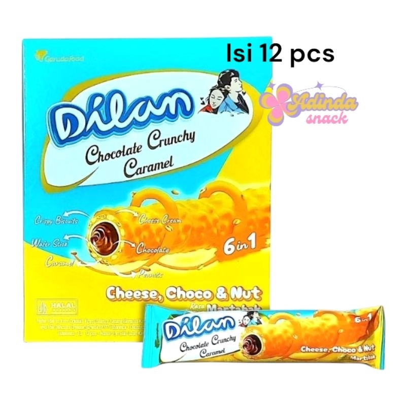 

dilan waffle, dilan Crunchy isi 12pcs