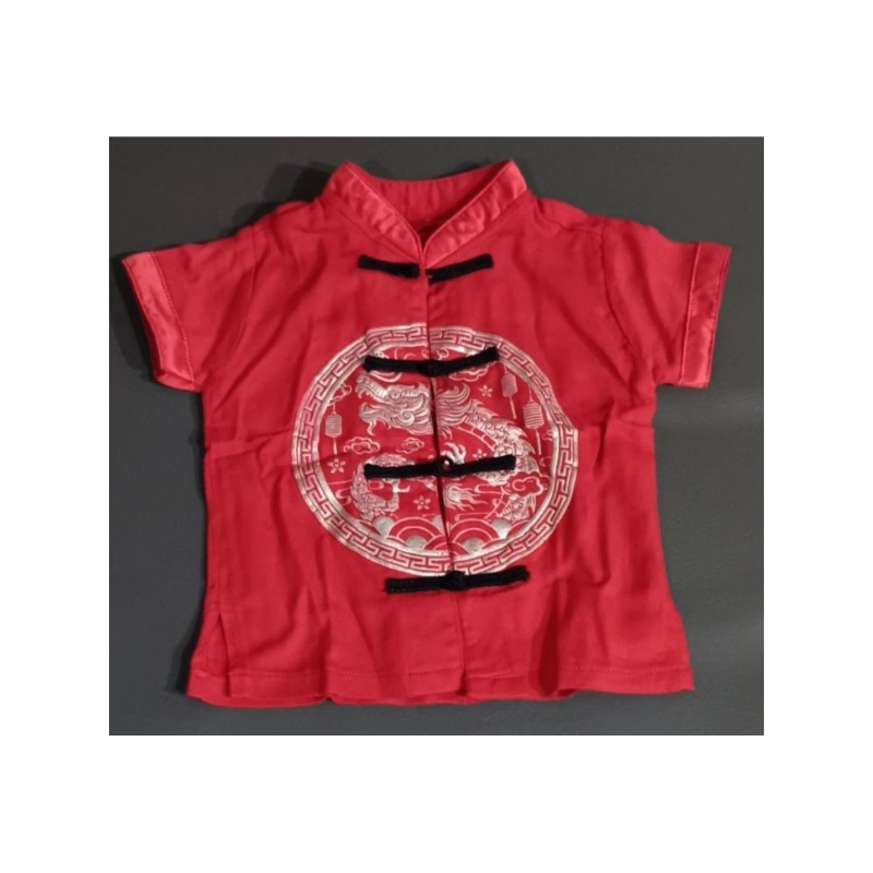 preloved baju bayi, chinese style, cheongsam sz 3-6 bln