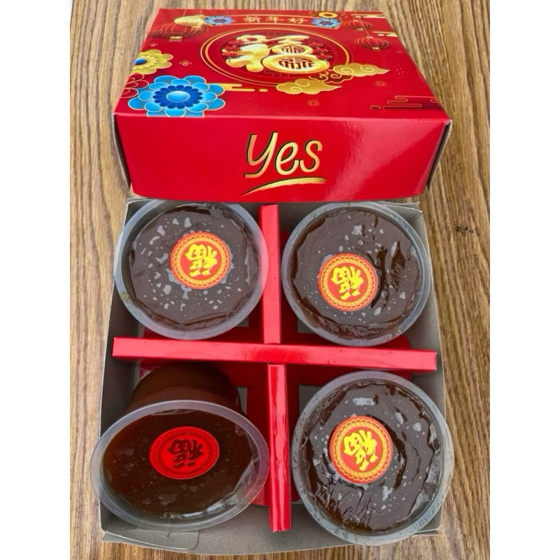 Kue Keranjang, Kue Bakul, Merek Yes  ukuran 1 kg isi 4 cup asli Medan Enak dan Harga Sangat Terjangk