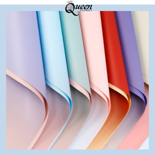 

20 LEMBAR Flower Wrapping Gradient Color Kertas Buket Bunga 6174