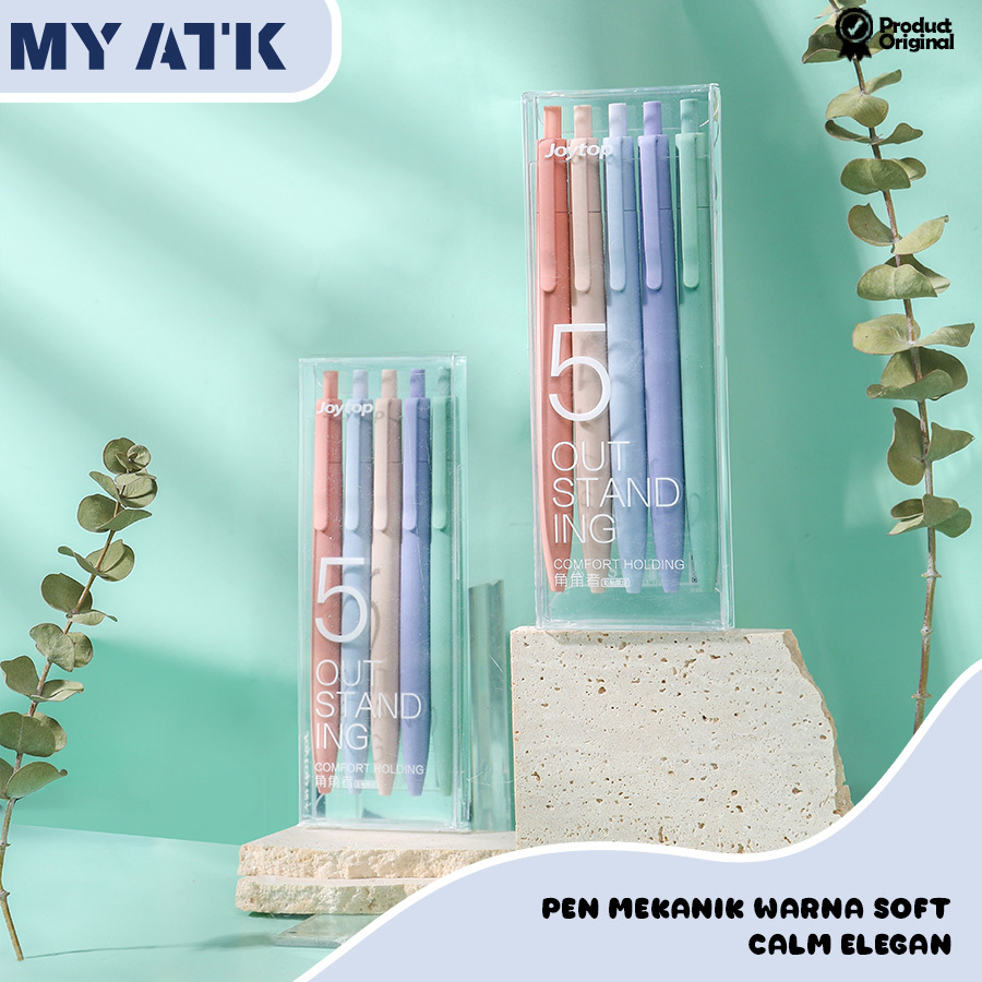 

5 PCS Pulpen Gel Set Tinta Hitam 0.5 mm/ Bolpoin Black