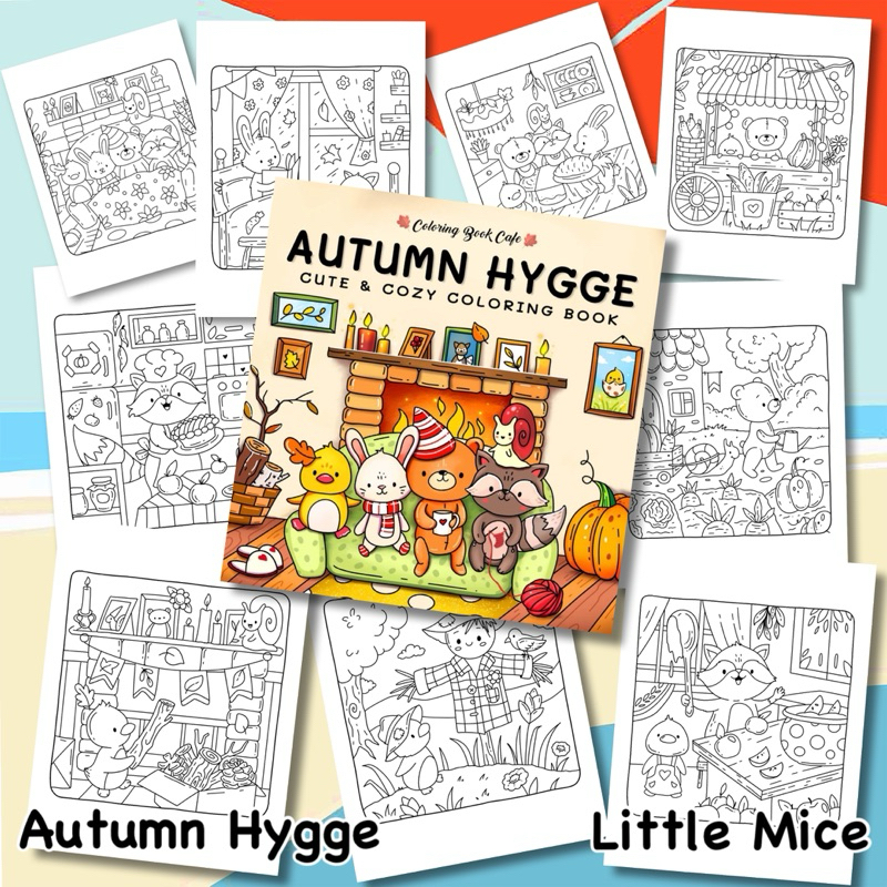 

30 Lembar Buku Mewarnai Autumn Hygge