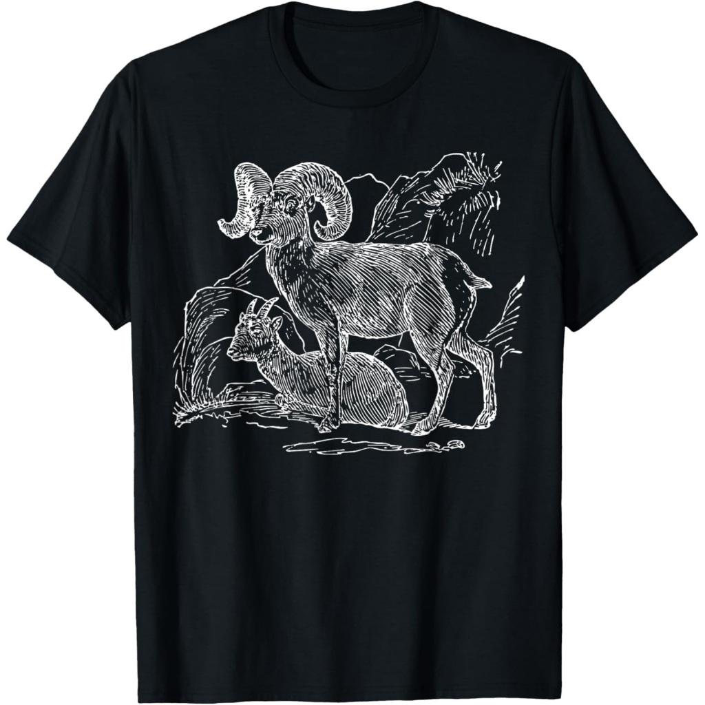 Kaos Domba Bighorn Kaos Domba Jantan Kaos