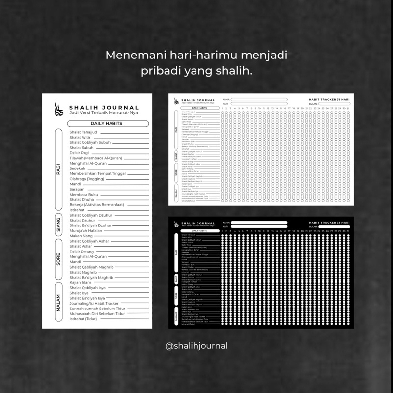 

Paket Shalih Habit Tracker 1 Tahun