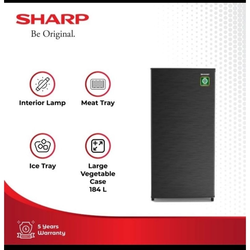 KULKAS SHARP SJ-192NHS LEMARI ES 1 PINTU SHARP