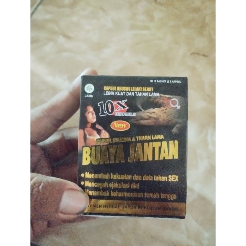 Kapsul Khusus Lelaki Sejati Buaya Jantan 10X