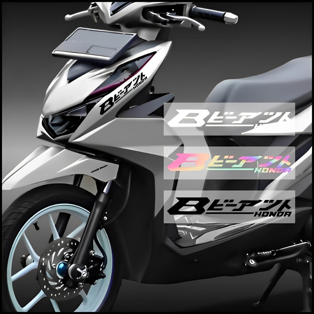 Stiker Cutting BEAT KANJI JEPANG Sticker MOTOR BEAT KANJI JEPANG Termurah&Terlaris