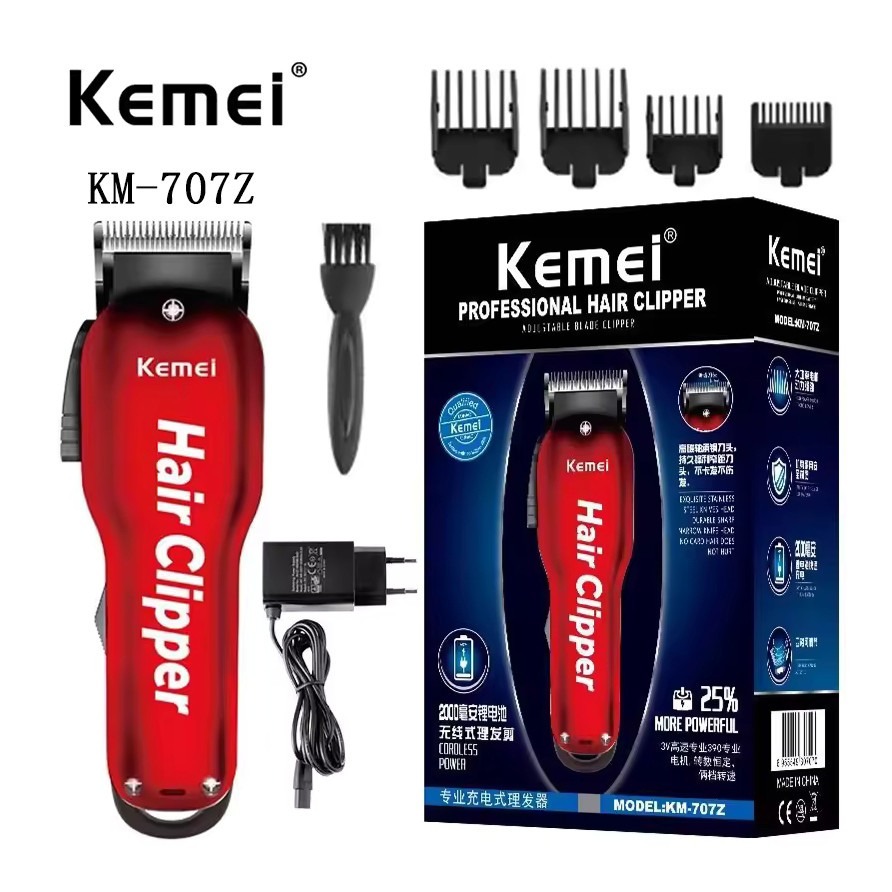 Kemei KM-707Z Hair Clipper 6500RPM 2000MAH Alat Cukur KM707Z Rambut Elektrik KM 707Z