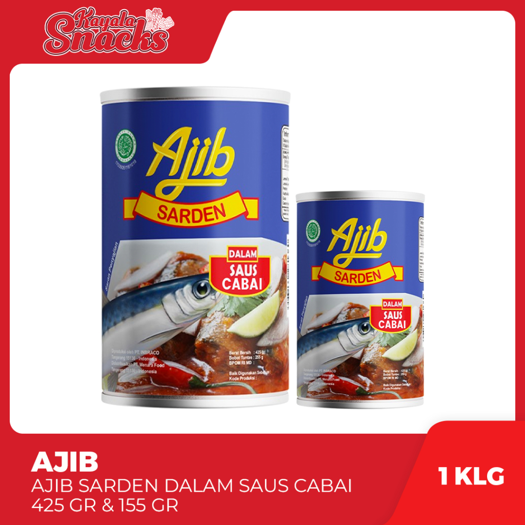 

AJIB Sarden Saus Cabai - 1 Kaleng