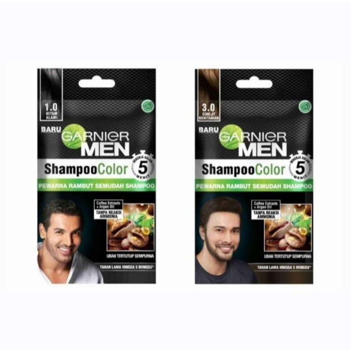 Garnier men shampoo color