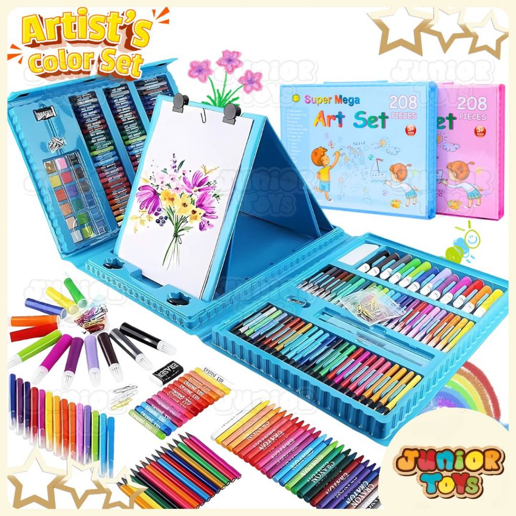 

Crayon Set Koper Alat Mewarnai Anak Melukis Menggambar Lengkap