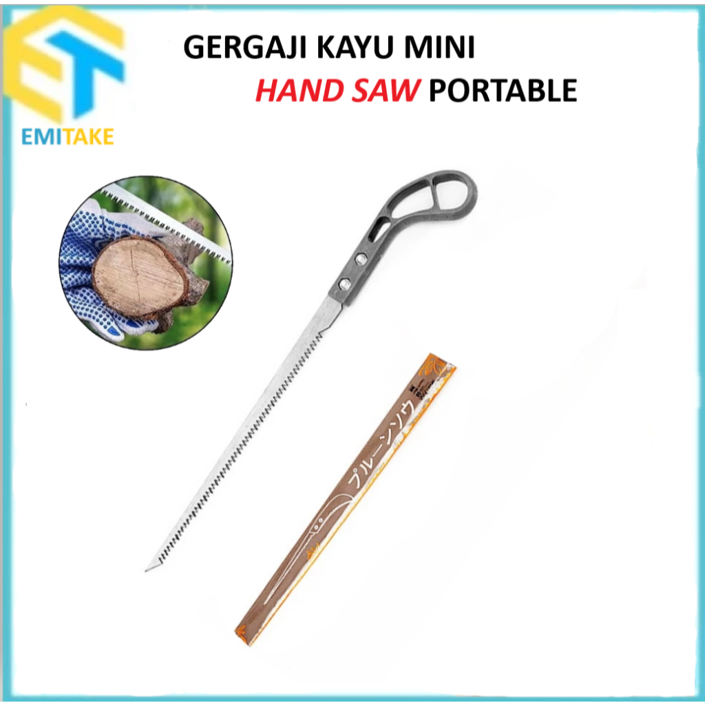 

Gergaji Kayu Mini Hand Saw Portable Gergaji Pemotong Dahan Pohon Manual Woodworking