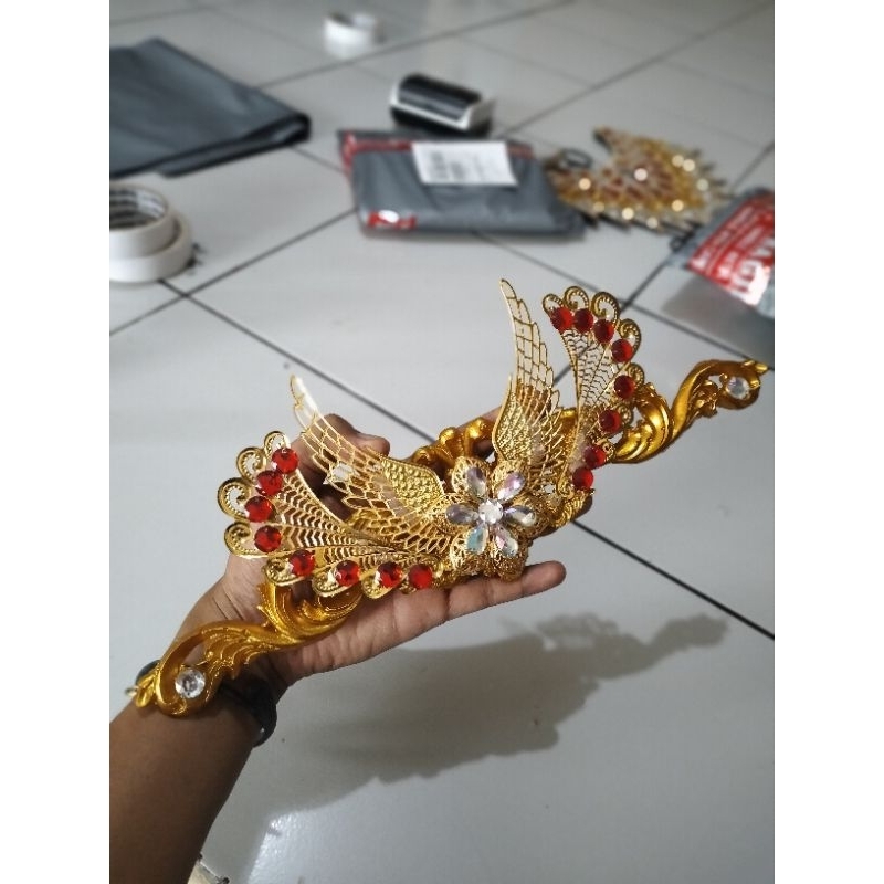 Siger kening sayap garuda/ siger kening/ Mahkota murah/ siger tari/ siger jaipong