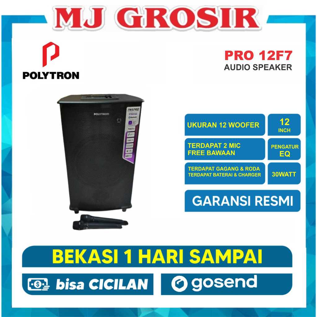 POLYTRON SPEAKER AUDIO PAS PRO 12F6 / 12F7 / 12KS25 / KS 616 / 10f7 PROFESSIONAL TROLLEY SPEAKER